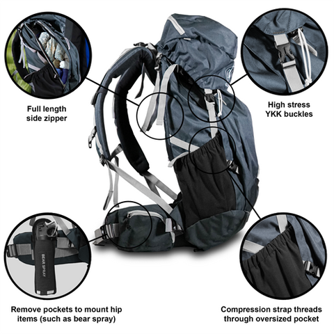 Rhyolite 60L Lightweight Internal Frame Backpack