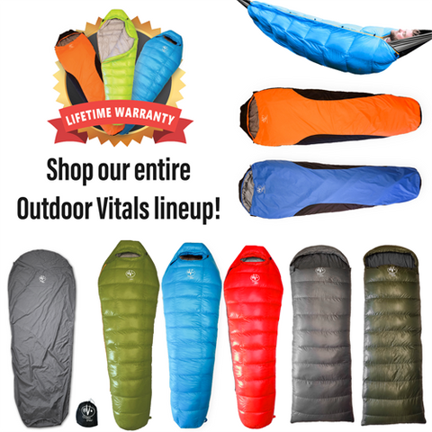 Outdoor Vitals Aerie 20°F Down Underquilt / Sleeping Bag